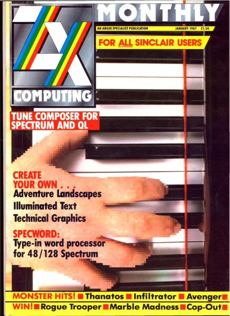 ZX Computing Magazine (January 1987) : Free Download, Borrow, and 